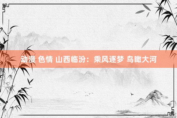 动漫 色情 山西临汾：乘风逐梦 鸟瞰大河