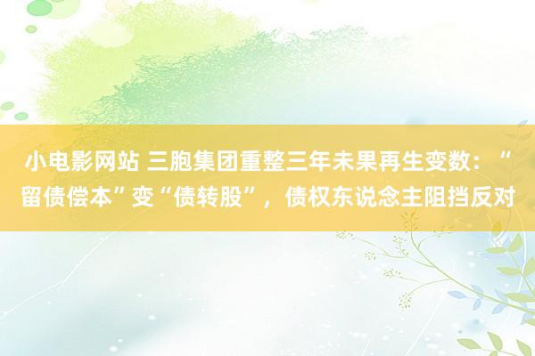 小电影网站 三胞集团重整三年未果再生变数：“留债偿本”变“债转股”，债权东说念主阻挡反对